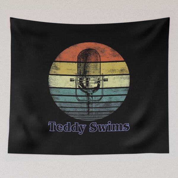 Item preview, Teddy Swims Retro Sunset Microphone Design designed and sold by Har-vee.