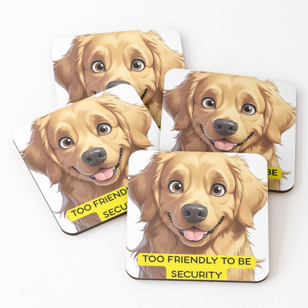 Item preview, Golden Retriever – Too Friendly to Be Security T-Shirt designed and sold by O-SCH.