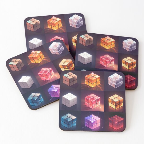 Item preview, Material Cube Collection – Luxurious 2x2 Rubik’s Cube Grid designed and sold by Windy-market.