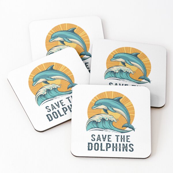 Item preview, Vintage Dolphin Protection Logo – Classic "Save The Dolphins" Design designed and sold by ART-POD-PL.