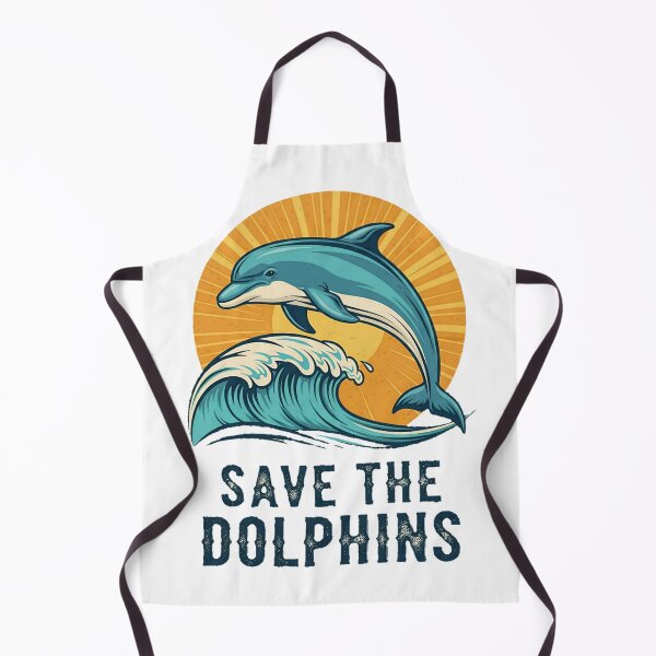 Item preview, Vintage Dolphin Protection Logo – Classic "Save The Dolphins" Design designed and sold by ART-POD-PL.
