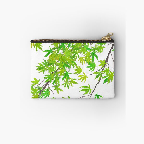 Item preview, hand painted fresh green maple leafs watercolor  designed and sold by ColorandColor.