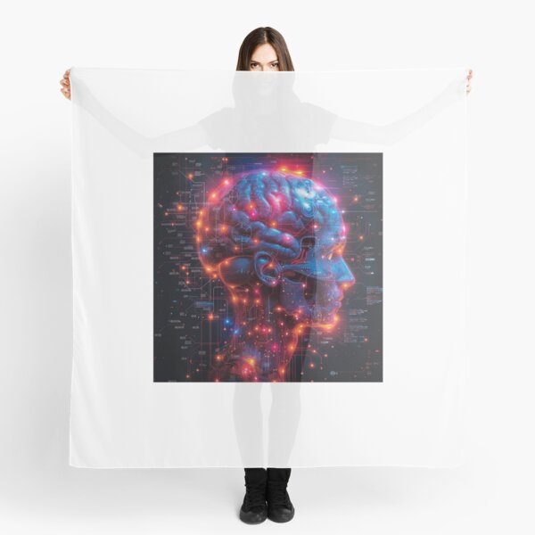 Item preview, Synaptic symphony: a vision of neural circuitry and technological fusion  designed and sold by MiraCleAI.