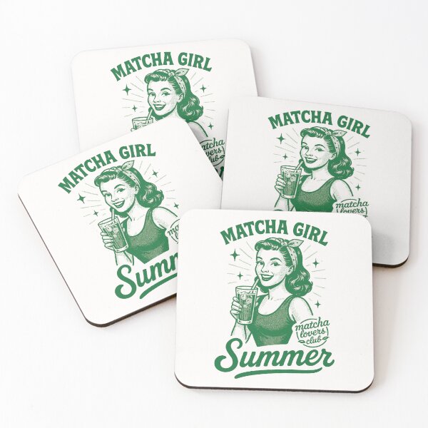 Item preview, MATCHA GIRL Summer – retro vintage design | Gift for matcha lovers designed and sold by Graphicarium Shop.