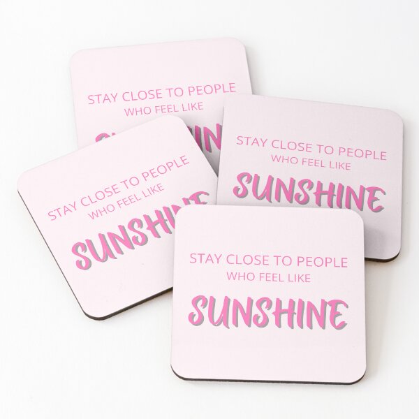 Item preview, Stay Close to People Who Feel Like Sunshine – Hot Pink Bold designed and sold by thoratsdesign.