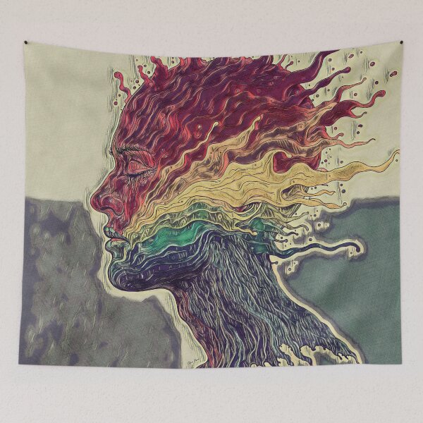 Item preview, Rainbow Fluidity: Abstract Human Form designed and sold by Hen-C-Art.