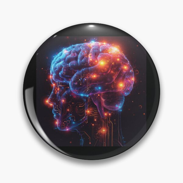 Item preview, Synaptic symphony: a vision of neural circuitry and technological fusion  designed and sold by MiraCleAI.