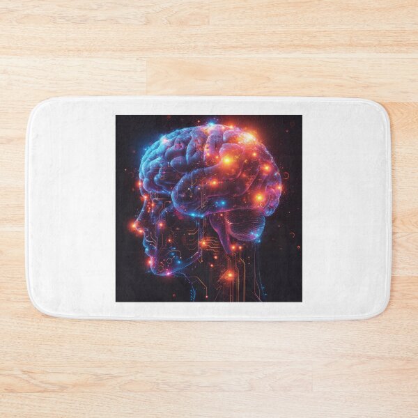 Item preview, Synaptic symphony: a vision of neural circuitry and technological fusion  designed and sold by MiraCleAI.