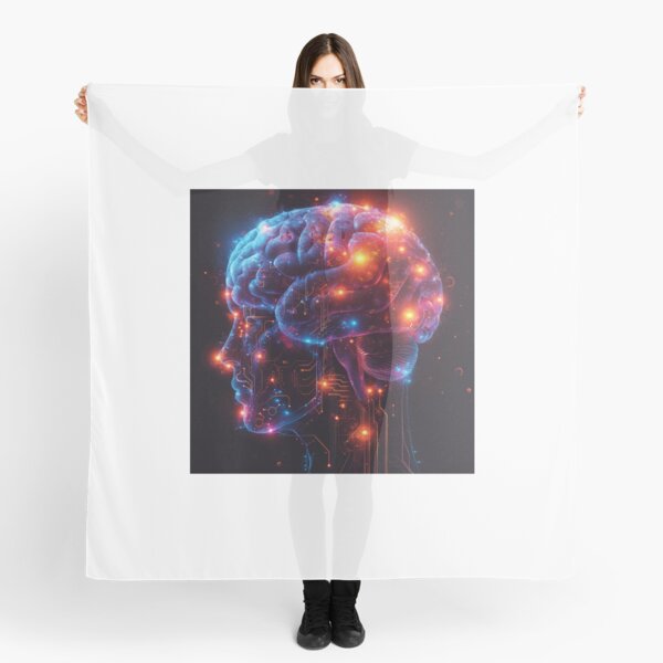 Item preview, Synaptic symphony: a vision of neural circuitry and technological fusion  designed and sold by MiraCleAI.
