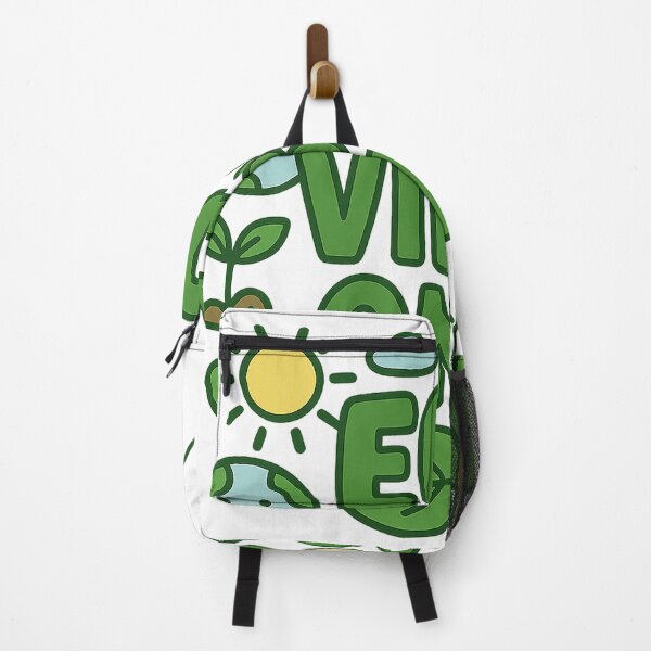 Item preview, Cheerful "Eco Vibes Only" Cartoon with Nature Elements designed and sold by budrou.