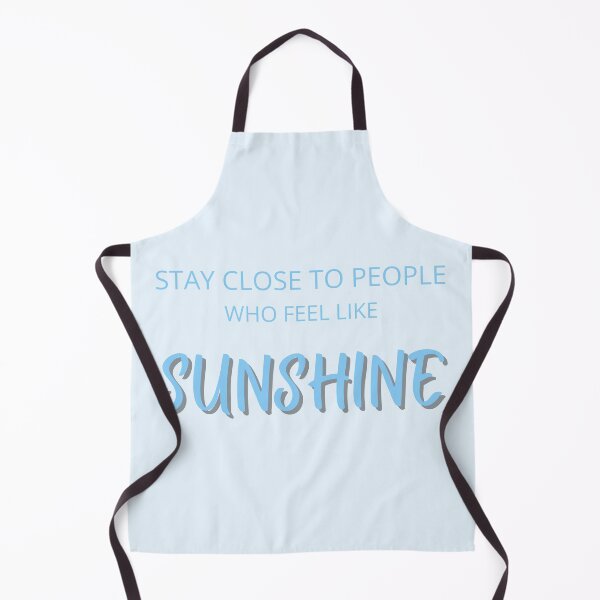 Item preview, Stay Close to People Who Feel Like Sunshine – Sky Blue Quote designed and sold by thoratsdesign.