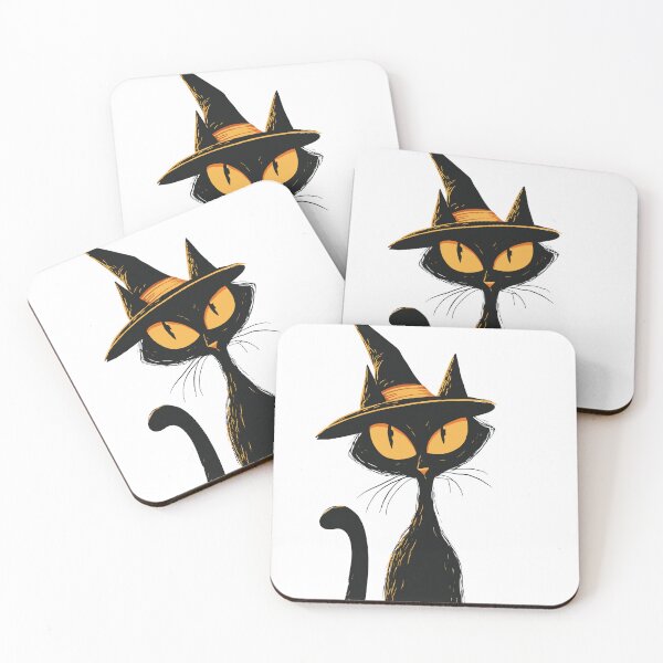 Item preview, Magical Halloween Black Cat designed and sold by bapupa.