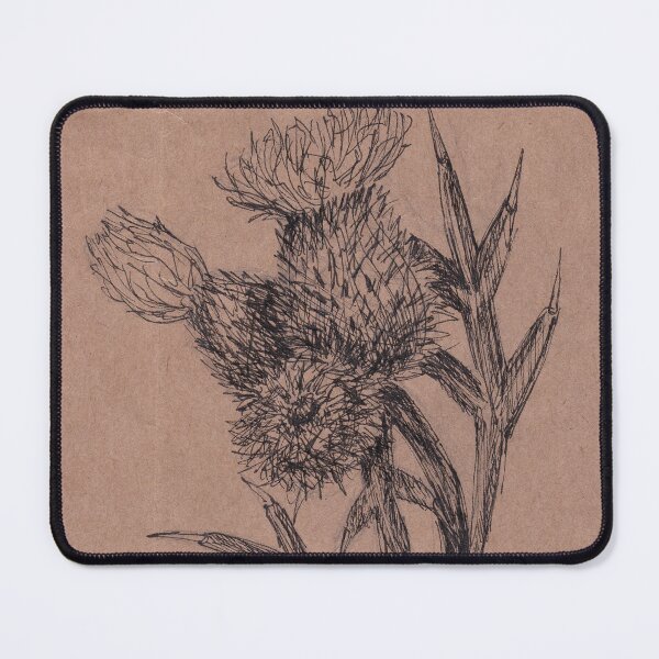 Item preview, Upcycled Ink Sketch Thistle Drawing designed and sold by A_Guy_With_Art_Supplies.