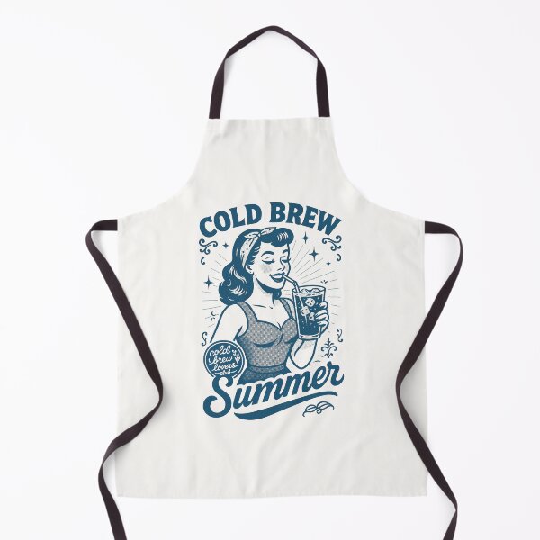 Item preview, COLD BREW GIRL Summer – retro vintage pinu-up girl design | Gift for cold brew lovers designed and sold by Graphicarium Shop.