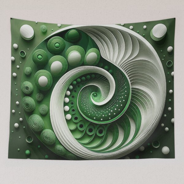 Item preview, Colorful Abstract Fibonacci Art 242 designed and sold by Vicky Brago-Mitchell®.