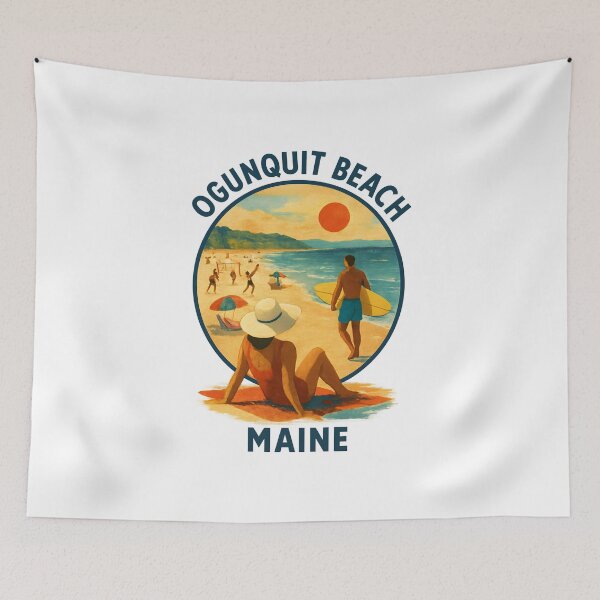 Item preview, Ogunquit Beach, Maine - Coastal Summer Getaway designed and sold by inkNext.