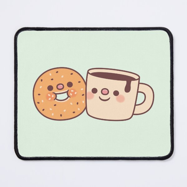 Item preview, Cute Bagel And Coffee Doodle designed and sold by rustydoodle.