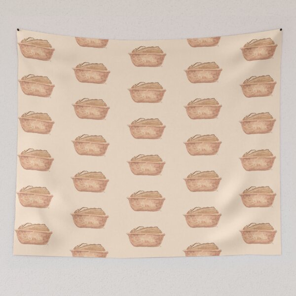 Item preview, Sourdough in a Clay Oven Watercolor Painting  designed and sold by A_Guy_With_Art_Supplies.