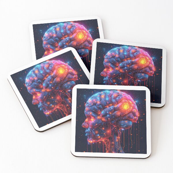 Item preview, Synaptic symphony: a vision of neural circuitry and technological fusion  designed and sold by MiraCleAI.