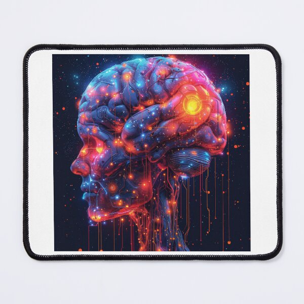 Item preview, Synaptic symphony: a vision of neural circuitry and technological fusion designed and sold by MiraCleAI.