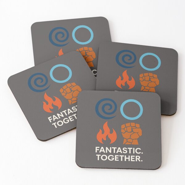 Item preview, F4 Minimalist Power Icons – Superhero Team Unity Poster designed and sold by LoomisDreams.