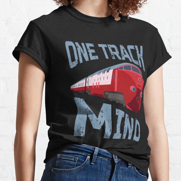 Item preview, One Track Mind Train Railroad designed and sold by dmanalili.