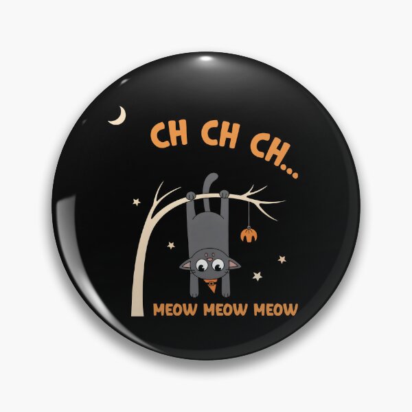 Item preview, Ch Ch Ch Meow Meow Meow - Funny Halloween Cat designed and sold by GRABAPSHOP.
