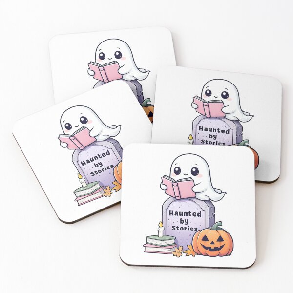 Item preview, Haunted by Stories – Ghostly Reading Art Print designed and sold by GoxyVision.