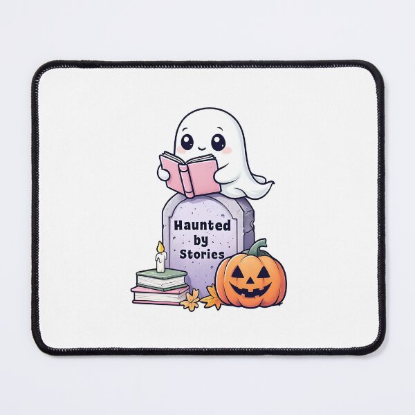 Item preview, Haunted by Stories – Ghostly Reading Art Print designed and sold by GoxyVision.