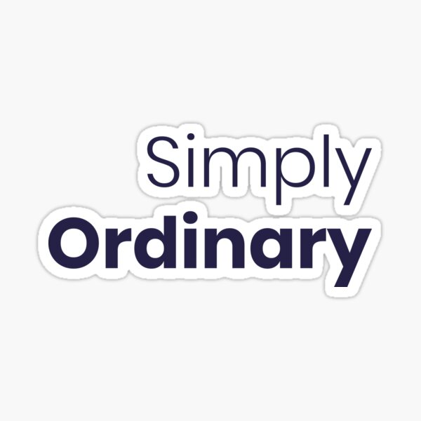 Item preview, Simply Ordinary Minimalist Sans Serif Typography designed and sold by trepiu.