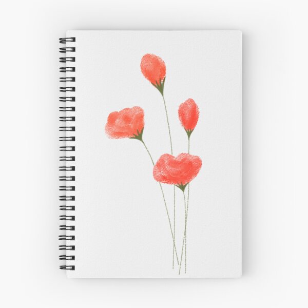 Item preview, Hand Drawn Red Flower Art designed and sold by Let’s Roll.