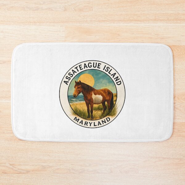 Item preview, Assateague Island Maryland Wild Ponies Coastal Nature designed and sold by inkNext.