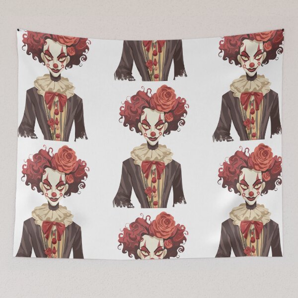 Item preview, Sinister Halloween Clown Girl designed and sold by bapupa.