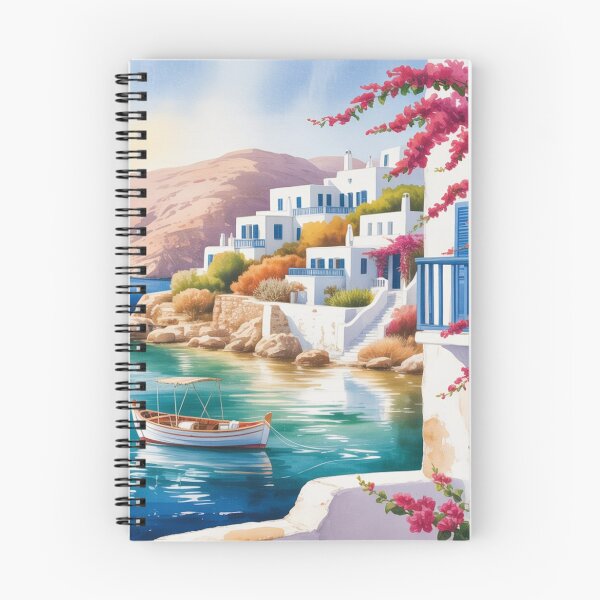 Item preview, Watercolor Paros Greek Island designed and sold by ArtQueen777.