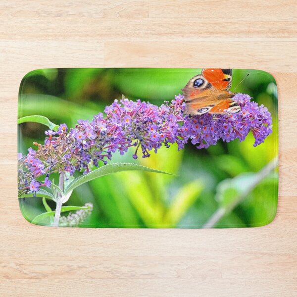Item preview, Peacock butterfly on butterfly bush designed and sold by Photopat.