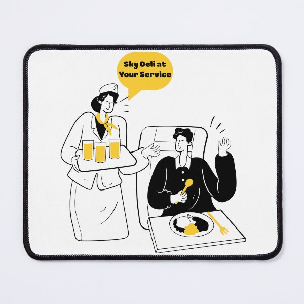 Item preview, Sky Deli at Your Service – Funny Flight Attendant Design designed and sold by AirmanTalha.