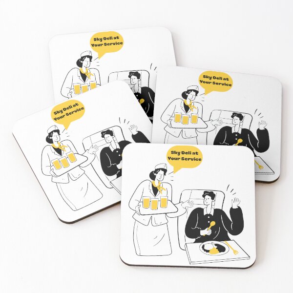 Item preview, Sky Deli at Your Service – Funny Flight Attendant Design designed and sold by AirmanTalha.
