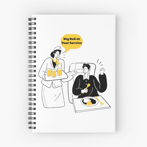 Item preview, Sky Deli at Your Service – Funny Flight Attendant Design designed and sold by AirmanTalha.