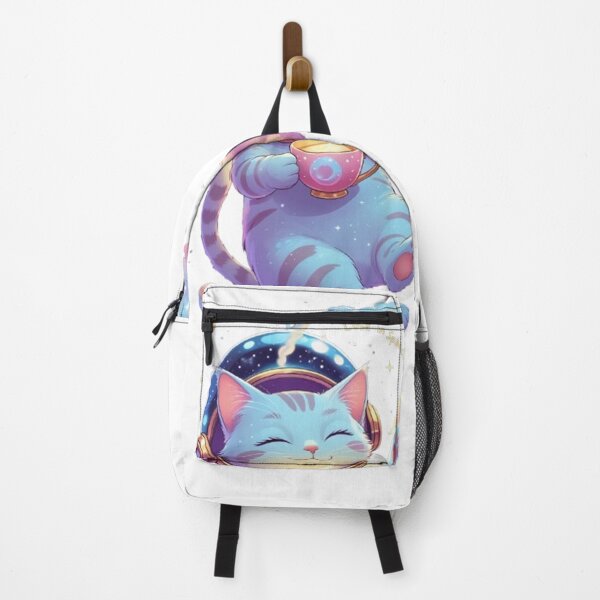Item preview, Lost in Space, Found in Tea – Dreamy Cosmic Cat T-Shirt Design designed and sold by ArghavanMardani.