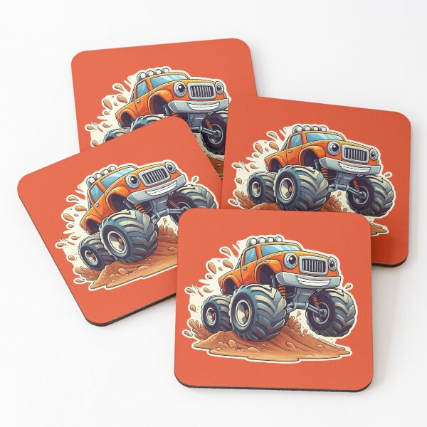 Item preview, Smiling Monster Truck Jumping Through Mud designed and sold by PrintBreeze.