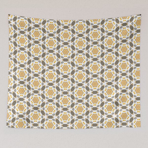 Item preview, Warm Earth Tone Hearts and Seeds Pattern designed and sold by Merbuda.