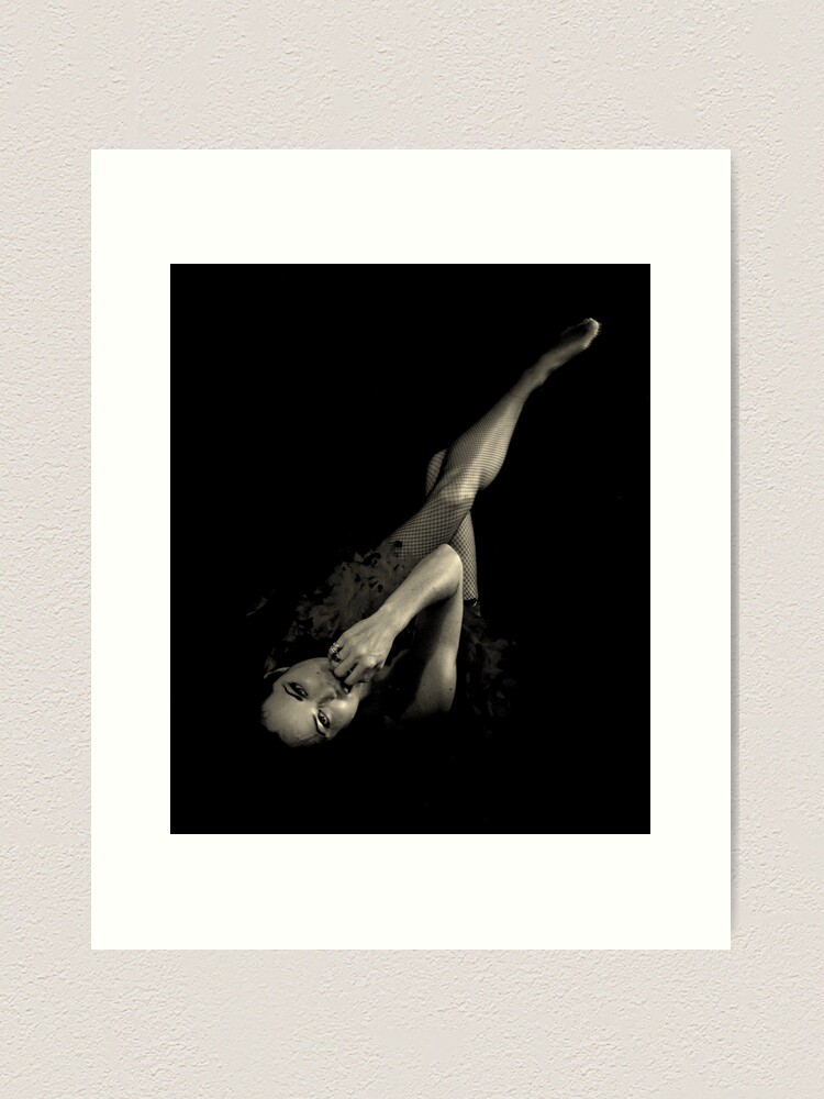Thumbnail 2 of 3, Art Print, Pin-up in B&W designed and sold by jdempsey.