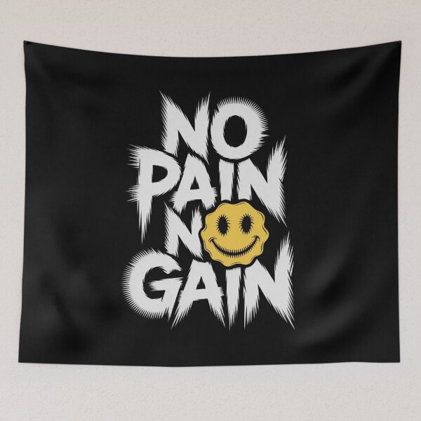 Item preview, No Pain No Gain – Gym Motivation Quote designed and sold by martin max.