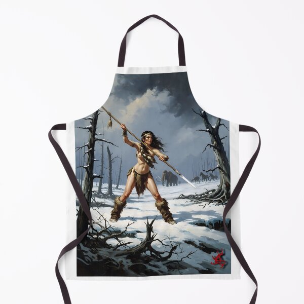 Item preview, Ice Age Huntress: Cro-Magnon Woman with Spear - Scythianshead design  designed and sold by Scythianshead .