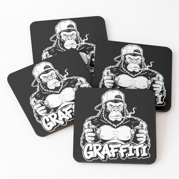 Item preview, Graffiti Gorilla King - Street Art Style designed and sold by Apex-Ape.