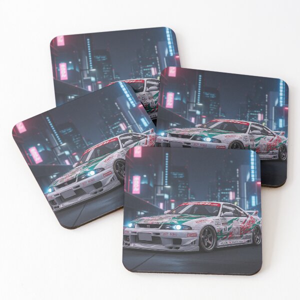 Item preview, Neon Anime R33 GTR Skyline Nissan Car Scene designed and sold by xthreadcreations.