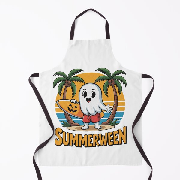 Item preview, Summerween Ghost Surfer Spooky Summer Halloween designed and sold by PietrzakDesign.