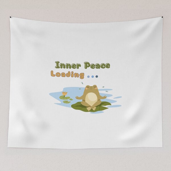 Item preview, Cute Frog - Meditation - Inner Peace Loading designed and sold by tnwbank.
