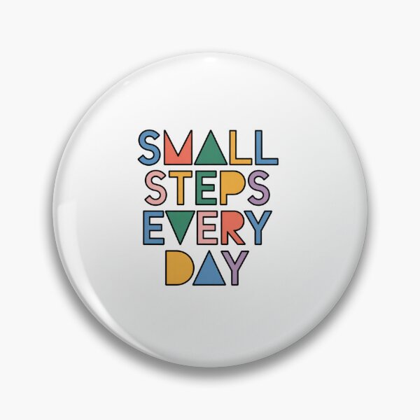 Item preview, Small Steps Every Day – Colorful Growth Quote designed and sold by ArtByYunus.