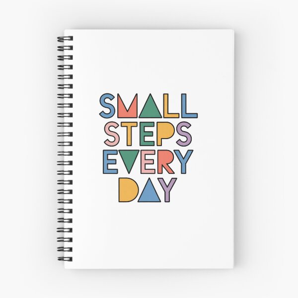 Item preview, Small Steps Every Day – Colorful Growth Quote designed and sold by ArtByYunus.